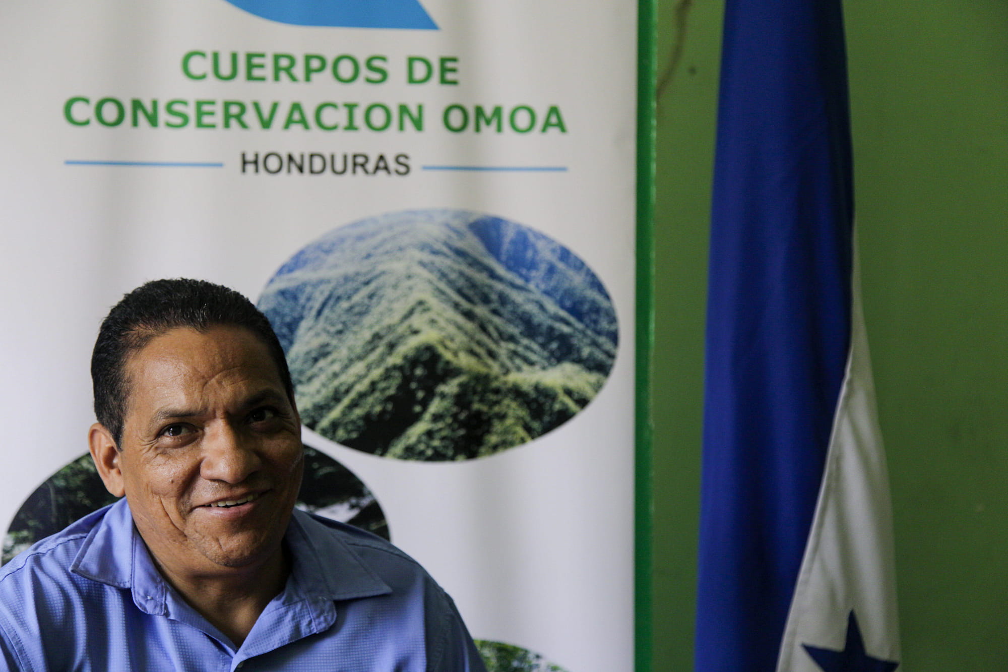 Gustavo Cabrera, director de los Cuerpos de Conservación de Omoa (CCO). Omoa, Cortés, Honduras.