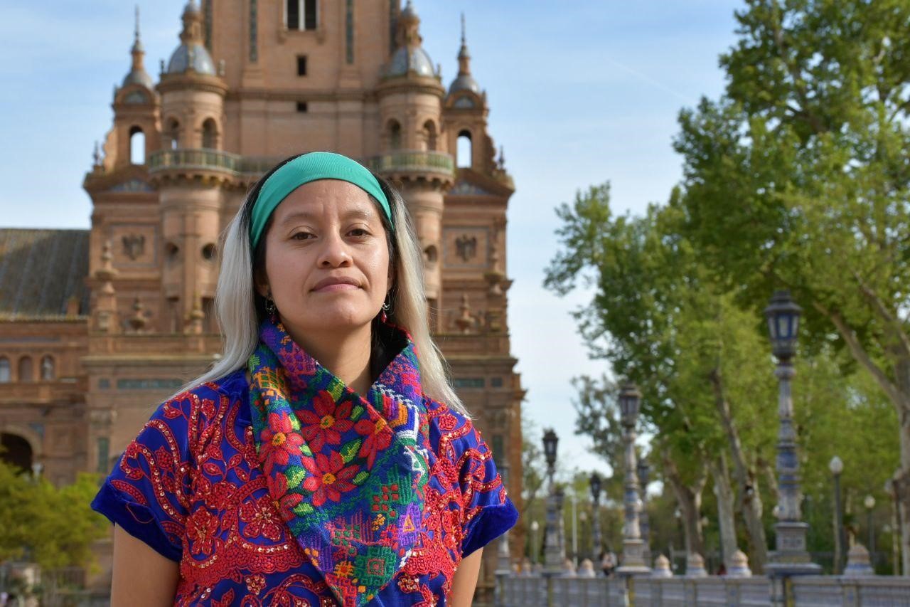 Lucía Ixchíu se considera una refugiada exiliada migrante quiché, “centraca”.