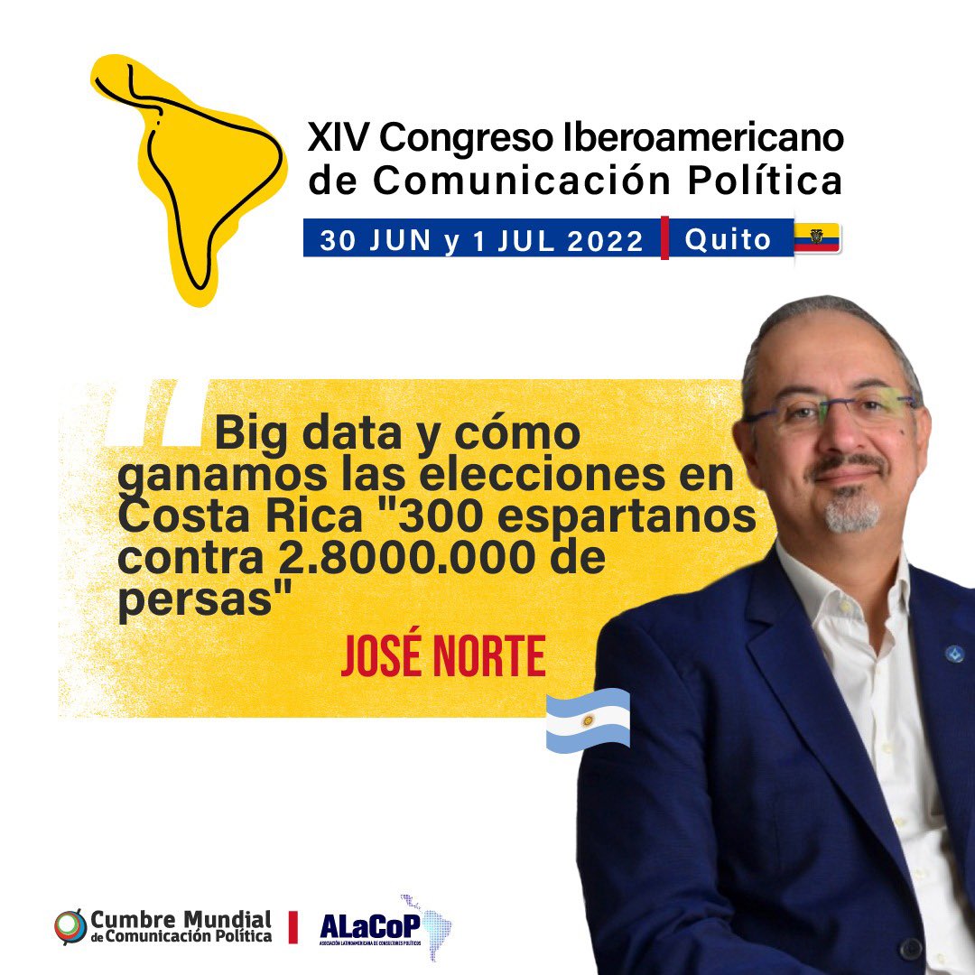 El asesor José Norte dio una conferencia de cómo ganaron la elección en Costa Rica