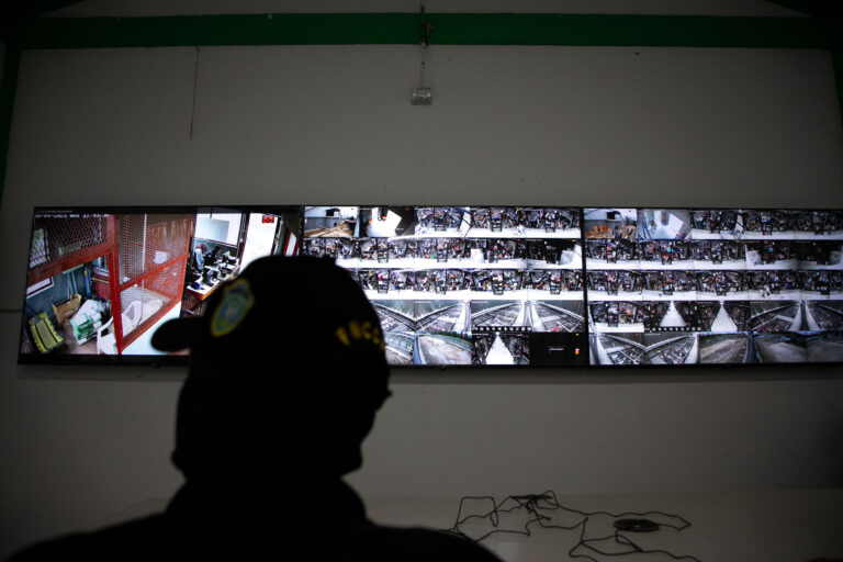 Cabina de vigilancia de 24 horas para el nuevo módulo.  Distrito Central 04 de junio de 2025. Foto CC / Fernando Destephen.